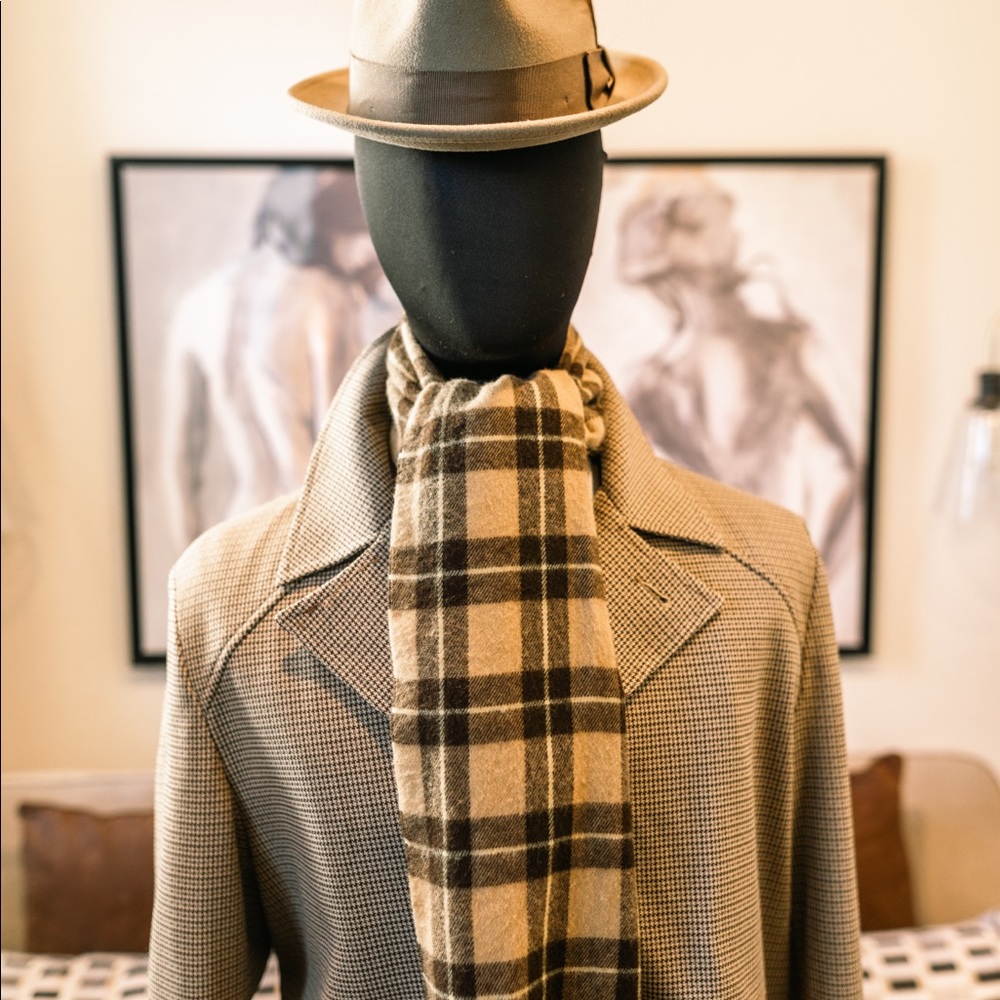 Vintage Plaid Scarf - Picture 2 of 3